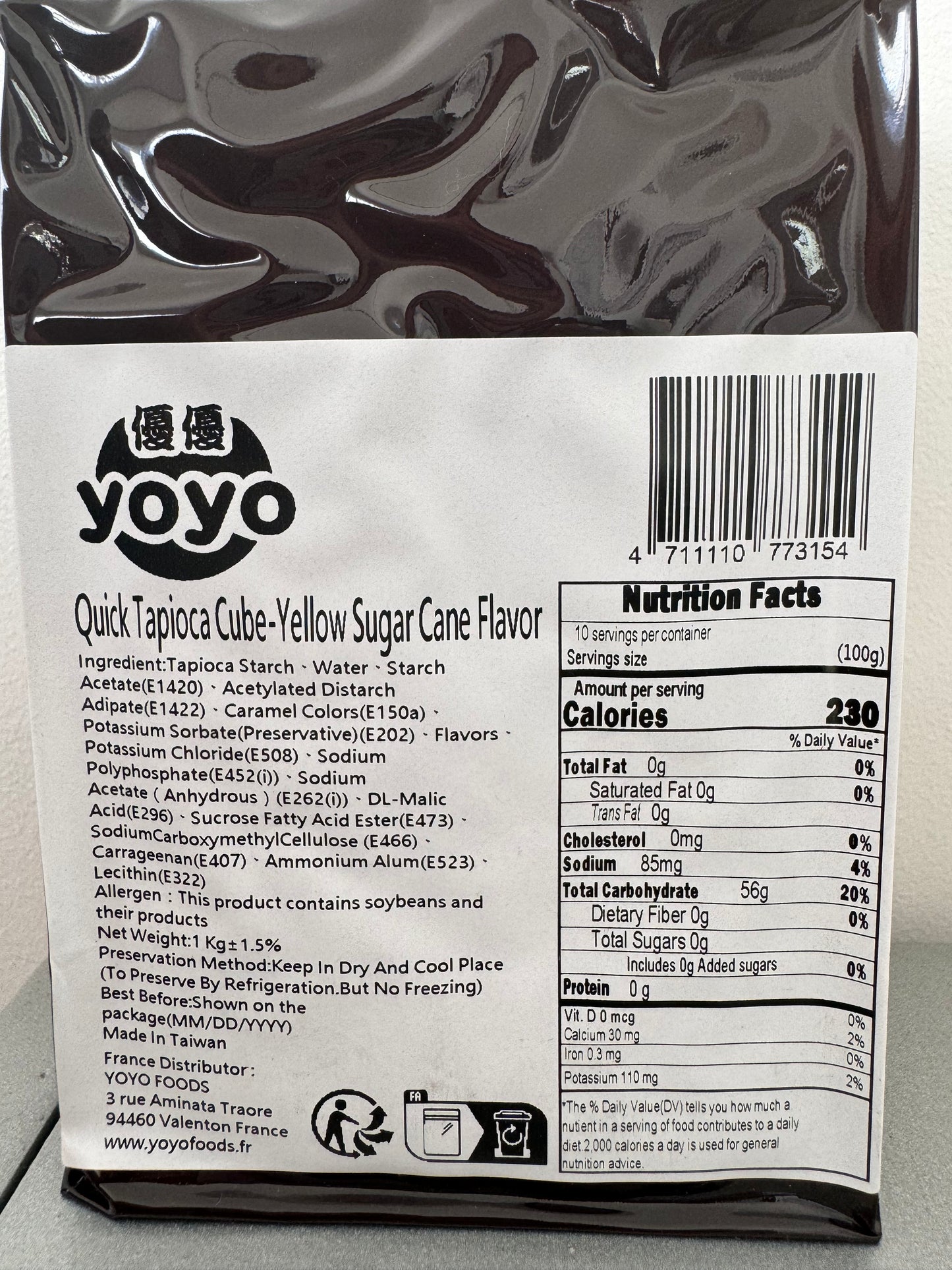 Perles de Tapioca Instantané - Sucre de canne jaune 1kg