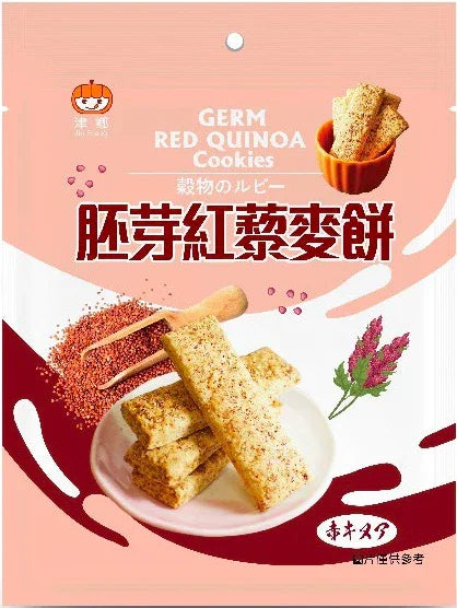 Crackers de quinoa rouge