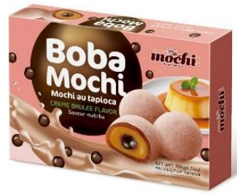 Boba Mochi d'arôme Crème Brulée