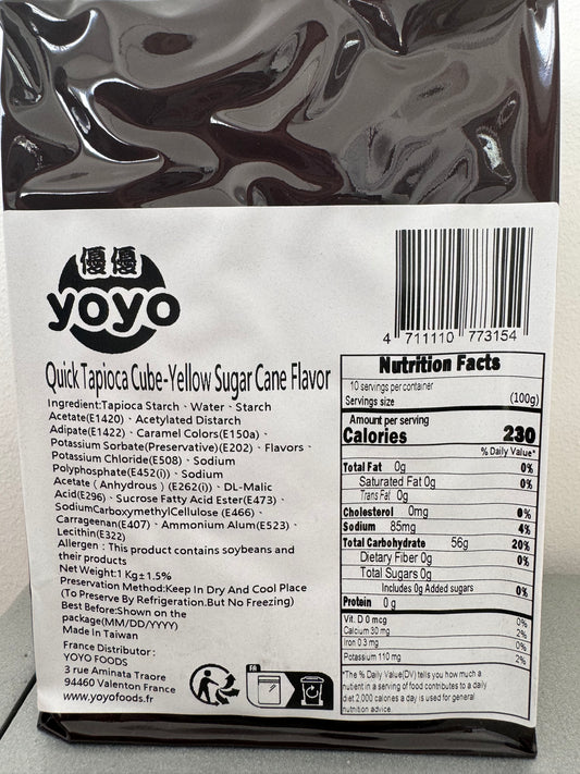 Perles de Tapioca Instantané - Sucre de canne jaune 1kg