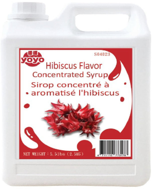 sirop concentré à saveur d'hibiscus